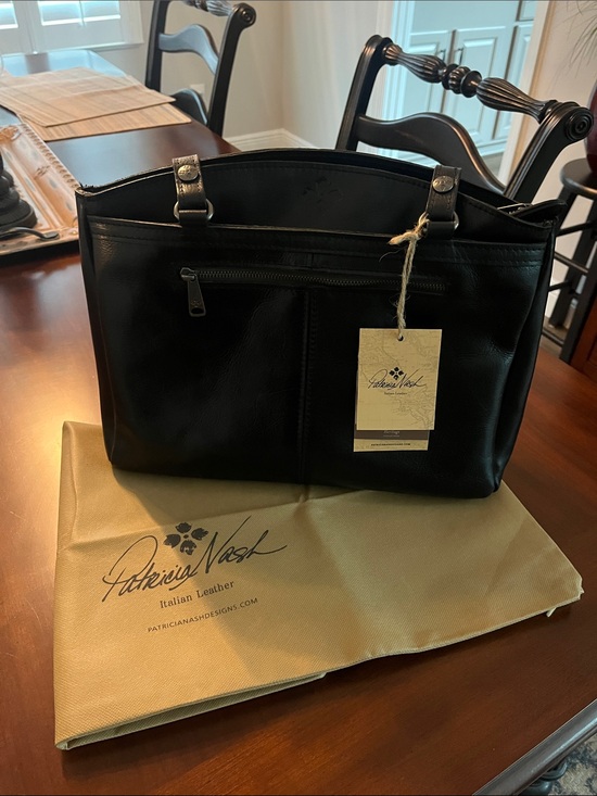 Patricia Nash Handbags - Patricia Nash Poppy Tote Black Leather Bag